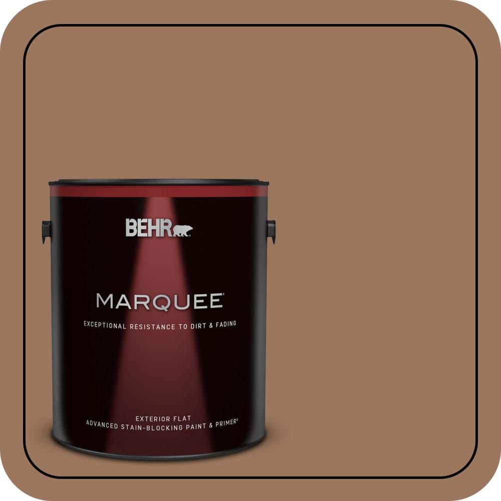 BEHR MARQUEE 1 gal. #S220-6 Baked Sienna Flat Exterior Paint & Primer (1)