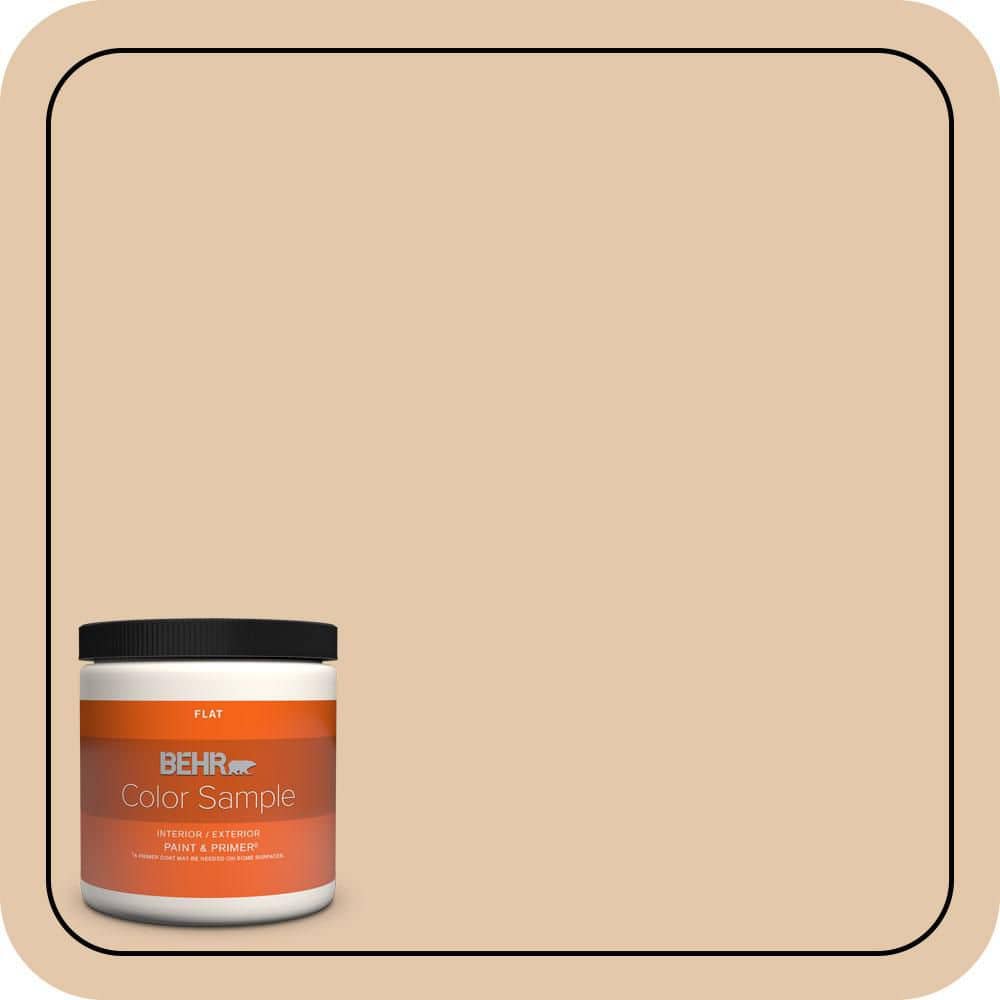 BEHR PREMIUM PLUS 8 oz. #MQ2-45 Craft Juggler Flat Interior/Exterior Paint & Primer Color Sample
