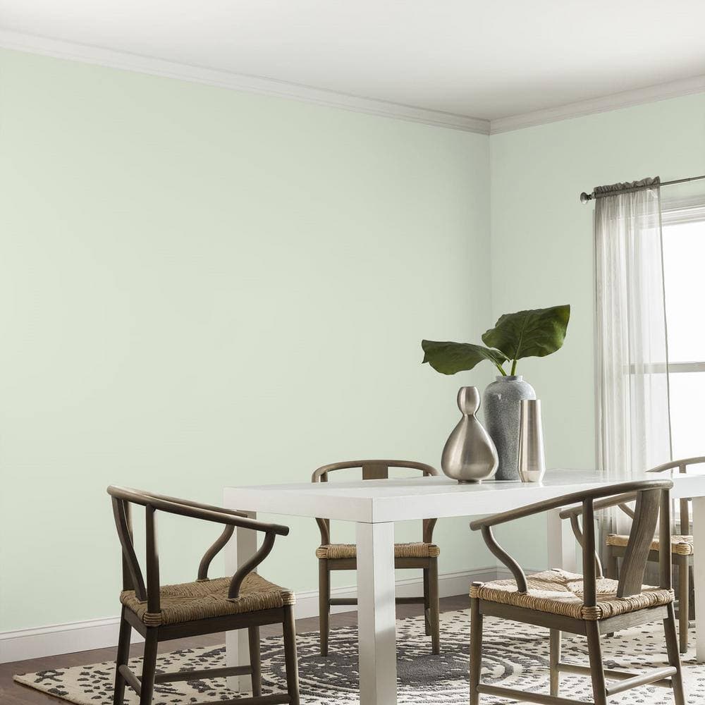 Glidden Premium 1 gal. PPG1121-2 Lime Spritz Eggshell Interior Latex Paint (4)
