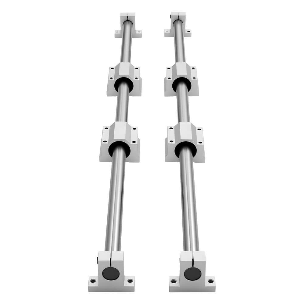 SKYSHALO Linear Rail Kit, SFC25, Rocker Plate, 2Pcs 1000 mm (39.4 in.) Linear Motion Guide Rails and 4Pcs Bearing Slide Blocks (1)