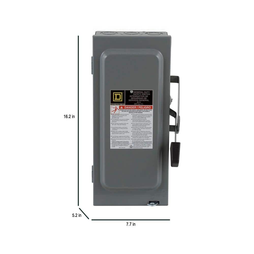 Square D Amp 240-Volt 2-Pole Indoor General Duty Safety Switch (2)