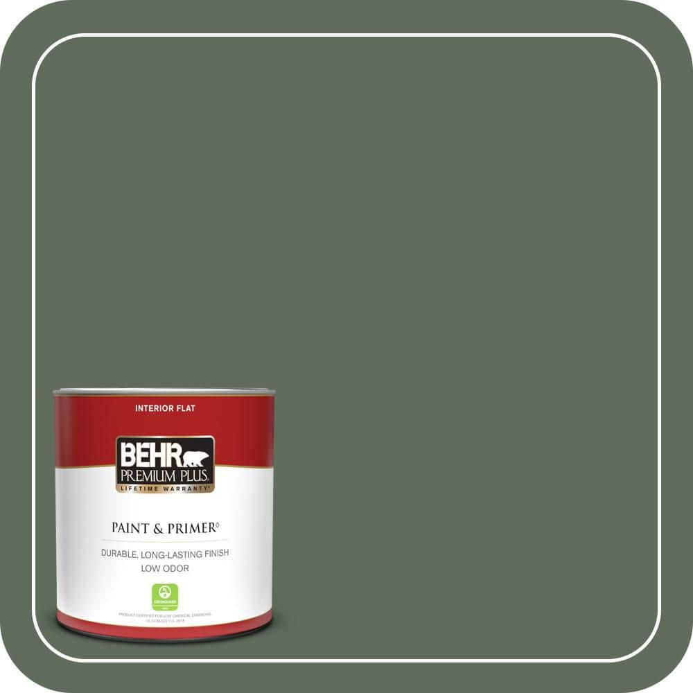 BEHR PREMIUM PLUS #N400-6 Terrarium Flat Low Odor & Primer (1)