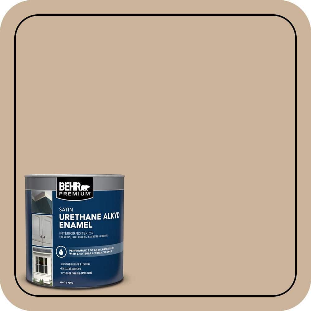 BEHR PREMIUM 1 qt. #T17-03 Sepia Filter Satin Enamel Urethane Alkyd Interior/Exterior Paint (1)
