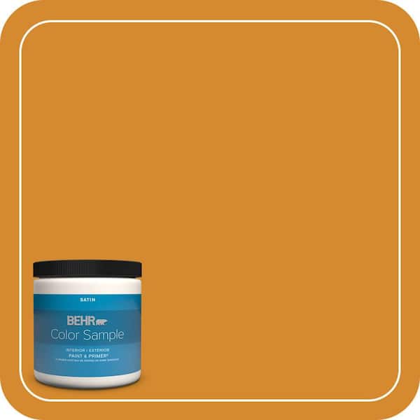 BEHR PREMIUM PLUS 8 oz. #S-H-300 Opulent Satin Enamel Interior/Exterior Paint & Primer Color Sample (2)