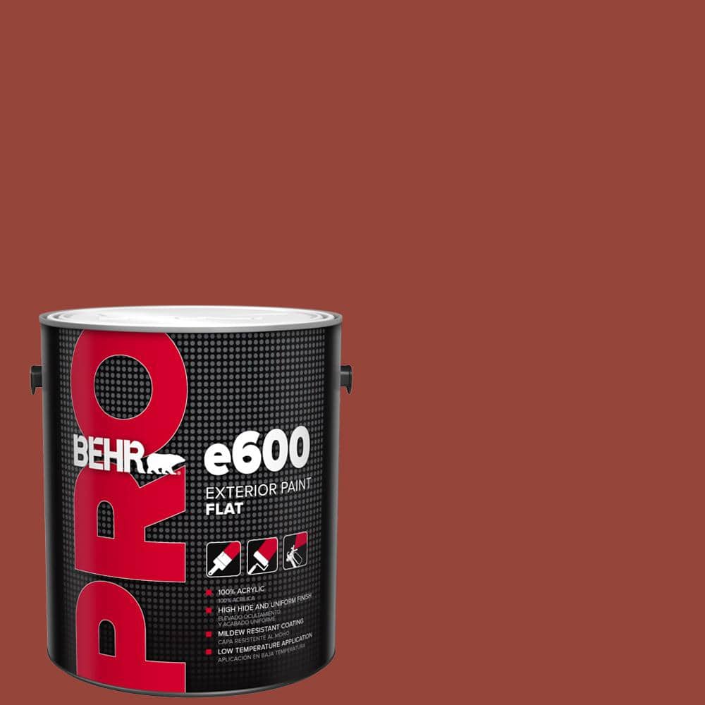 BEHR PRO 1 gal. #PPU2-17 Morocco Red Flat Exterior Paint (1)