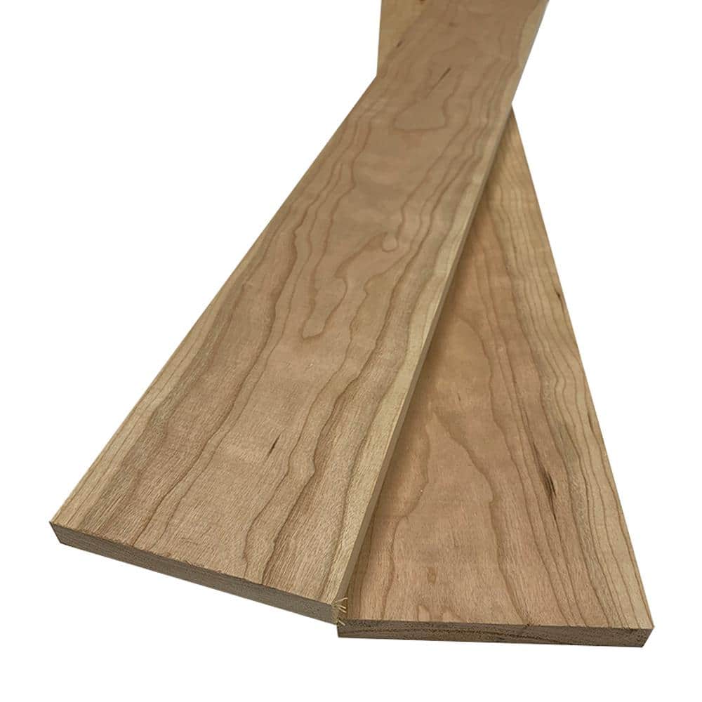 Swaner Hardwood 1 in. x 6 in. x 8 ft. Cherry S4S Board (2-Pack)