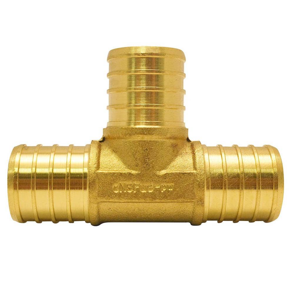 Apollo 1 in. Brass PEX-B Barb Tee (4)