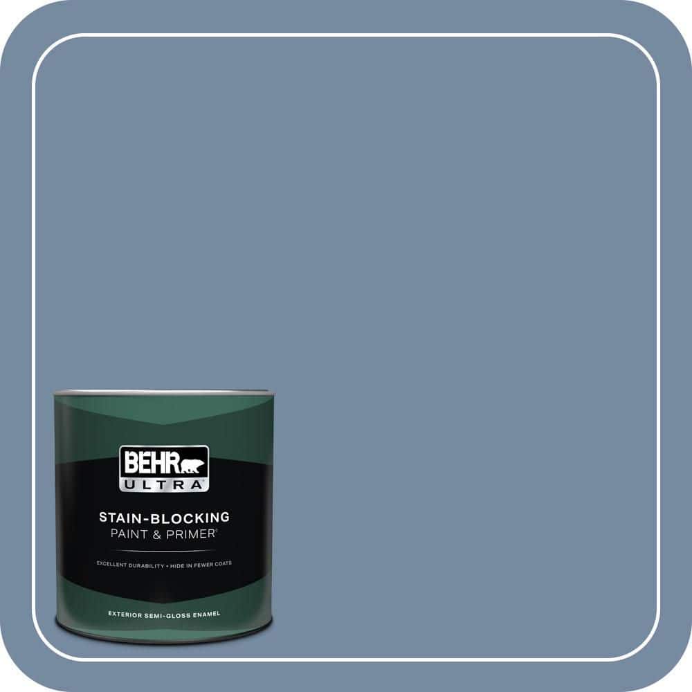 BEHR ULTRA 1 qt. #PPU15-09 Hilo Bay Semi-Gloss Enamel Exterior Paint & Primer