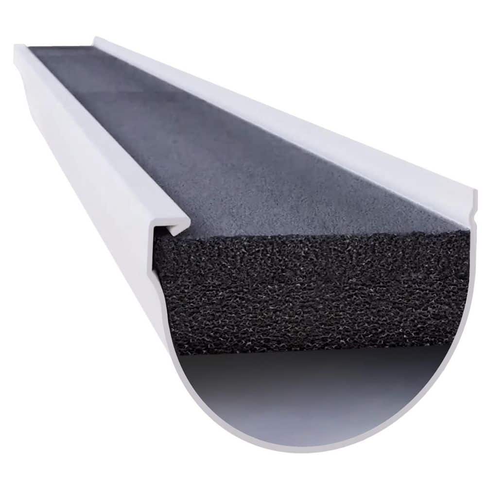 GutterFoam FR 6 in. x 4 ft. Half Round Foam Gutter Filter Inserts (10-Pack) (3)