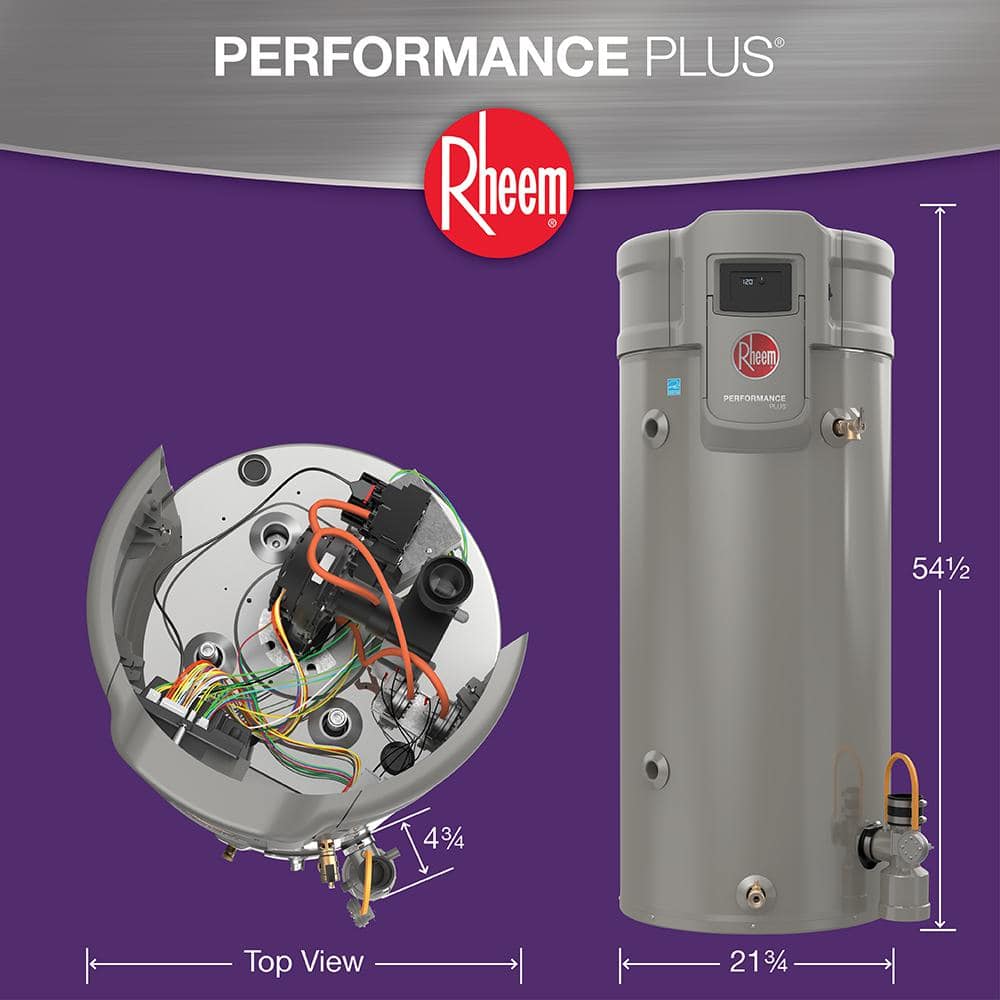 Rheem Maximus Plus Super High Efficiency 40 gal. Tall 9-Year 50,000 BTU Liquid Propane Water Heater (2)