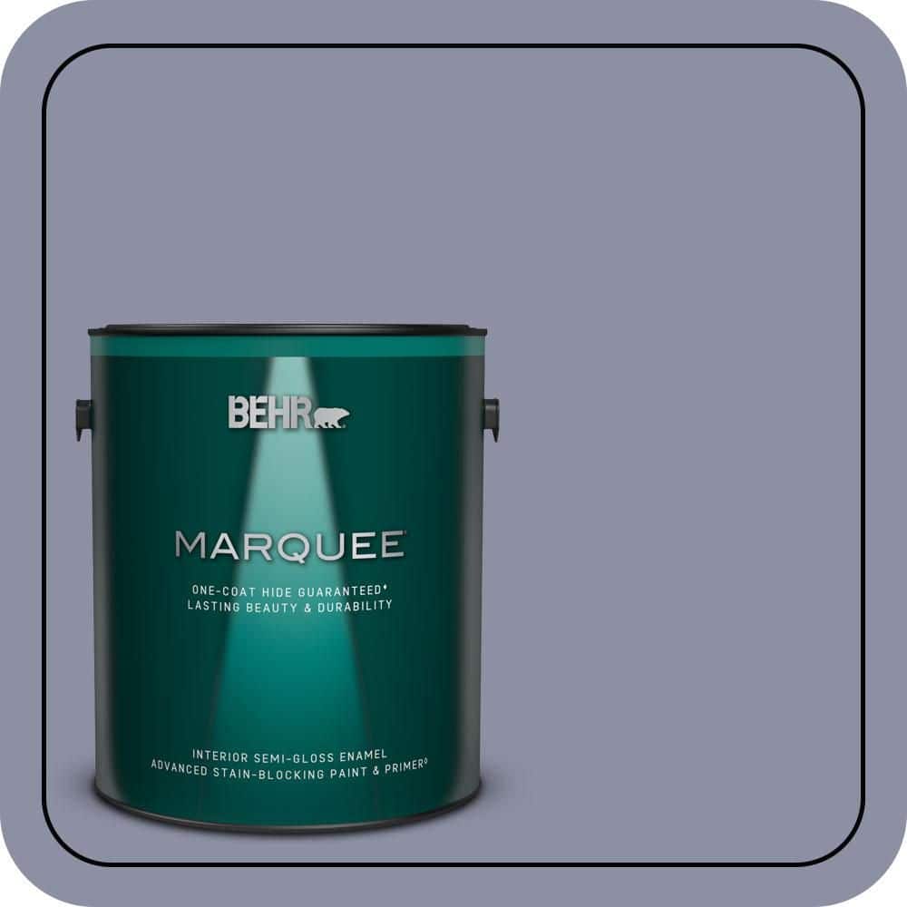 BEHR MARQUEE 1 gal. #S550-4 Camelot One-Coat Hide Semi-Gloss Enamel Interior Paint & Primer