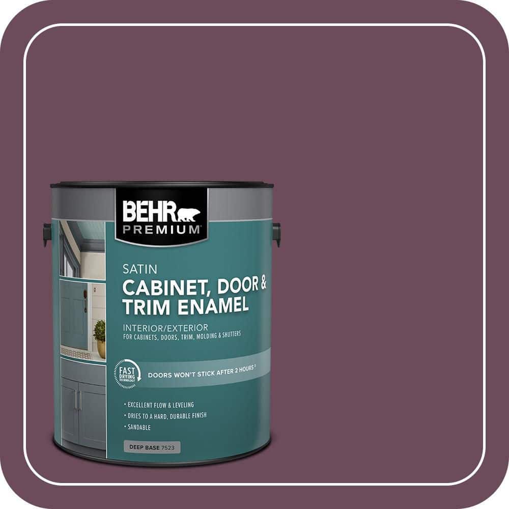 BEHR PREMIUM 1 gal. #PPU1-20 Spiced Plum Satin Enamel Interior/Exterior Cabinet, Door & Trim Paint