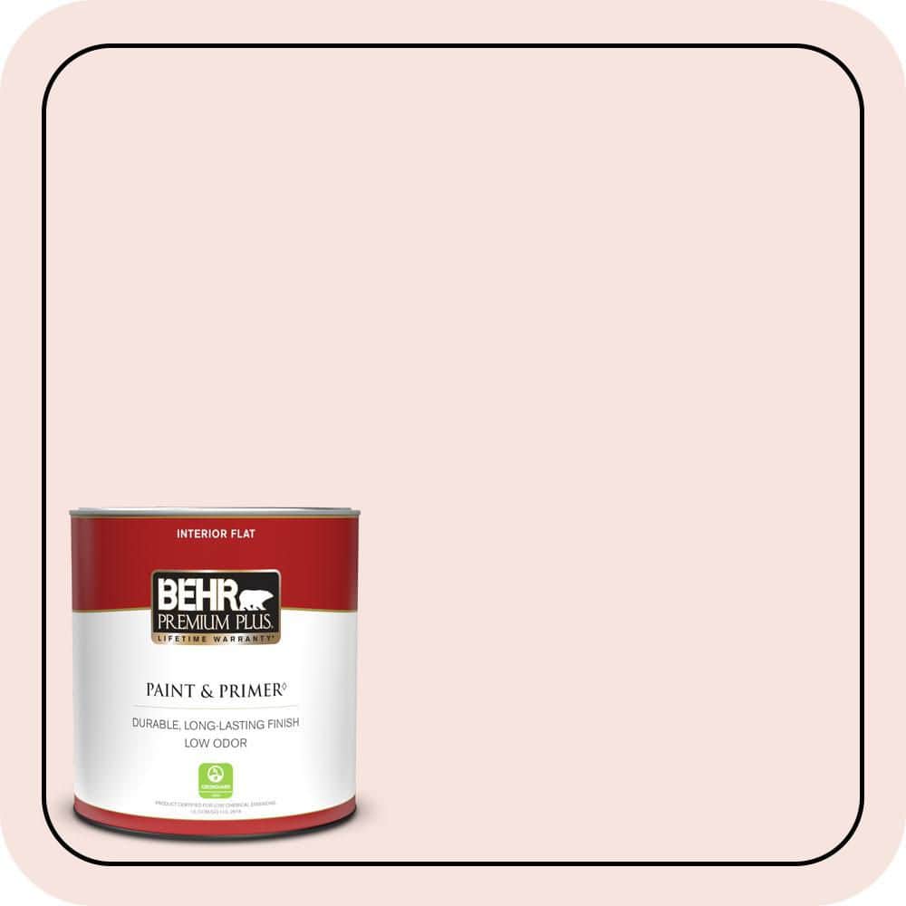 BEHR PREMIUM PLUS #160A-1 Cream Rose Flat Low Odor & Primer (1)