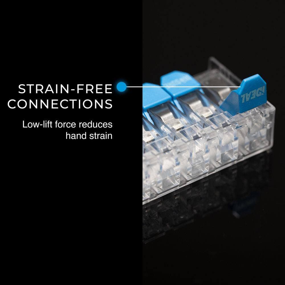 IDEAL In-Sure Lever Wire Connector, 10 AWG, 5-Port Box of 500 (3)
