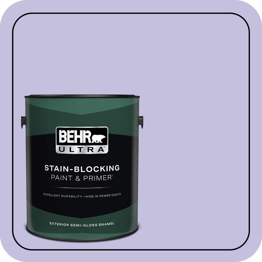 BEHR ULTRA 1 gal. #630A-3 Weeping Wisteria Semi-Gloss Enamel Exterior Paint & Primer