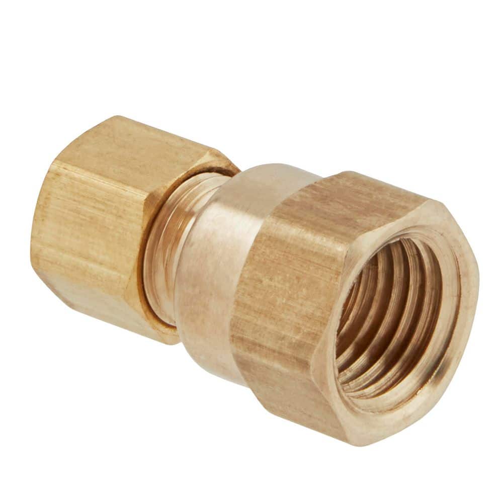 Everbilt 1/4 in. OD Compression 1/4 in. FIP Brass Adapter Fitting (4)