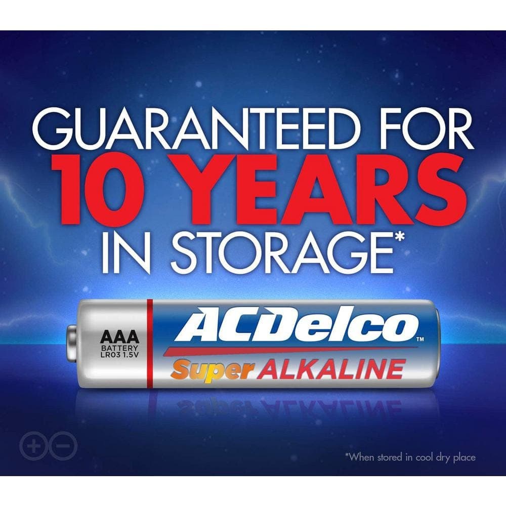 ACDelco of AAA Alkaline Batteries with Recloseble Box (3)