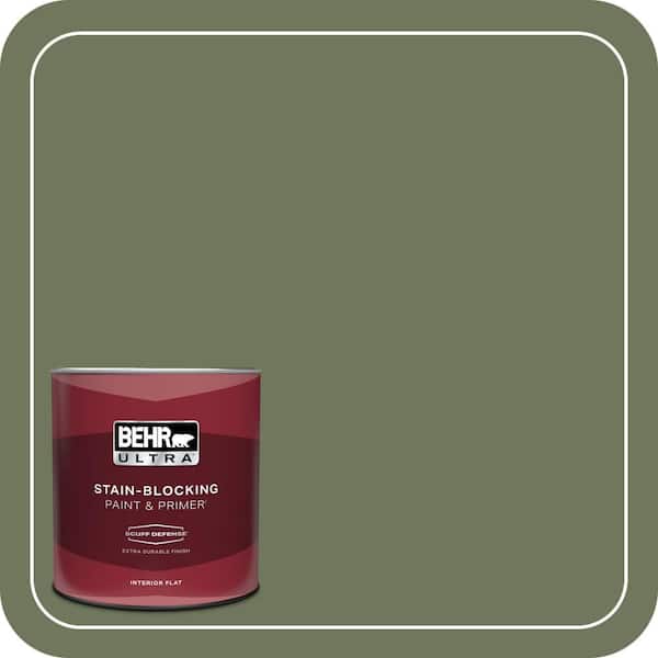 BEHR PREMIUM PLUS #420F-6 Egyptian Nile Enamel Low Odor & Primer (4)