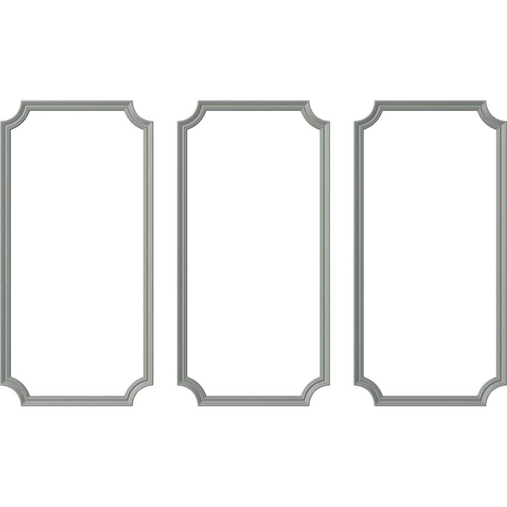 Ekena Millwork 13.35 Sq. Ft. Unfinished Polyurethane Panel Moulding Kit (Triple Panel) (1)