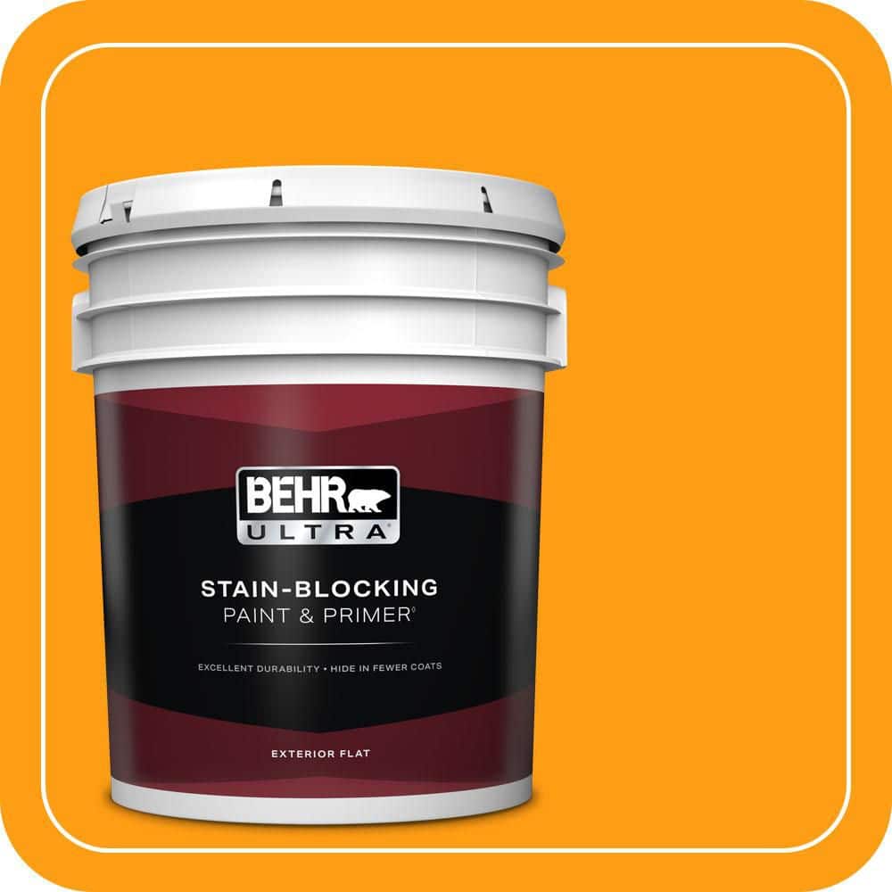 BEHR ULTRA 5 gal. #S-G-290 Orange Peel Flat Exterior Paint & Primer