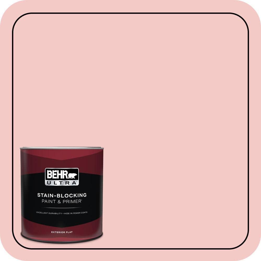 BEHR ULTRA 1 qt. #T12-20 First Peach Flat Exterior Paint & Primer