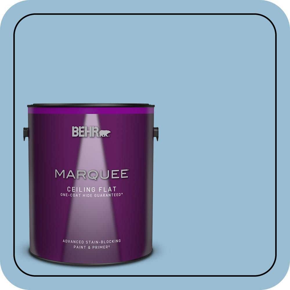 BEHR MARQUEE 1 gal. #PPU14-11 Gentle Sky Ceiling Flat Interior Paint & Primer