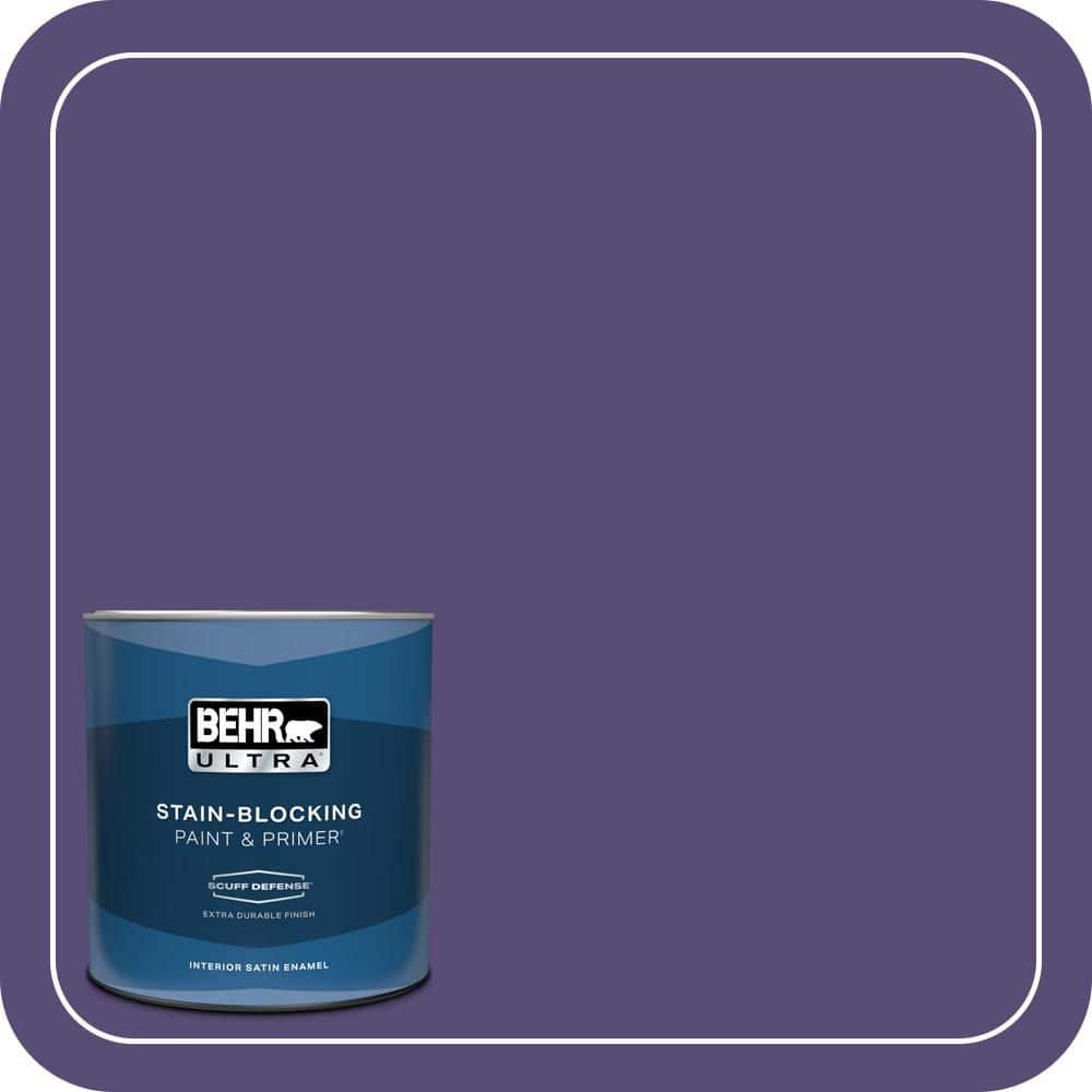 BEHR ULTRA 1 qt. #MQ5-42 Perpetual Purple Extra Durable Satin Enamel Interior Paint & Primer