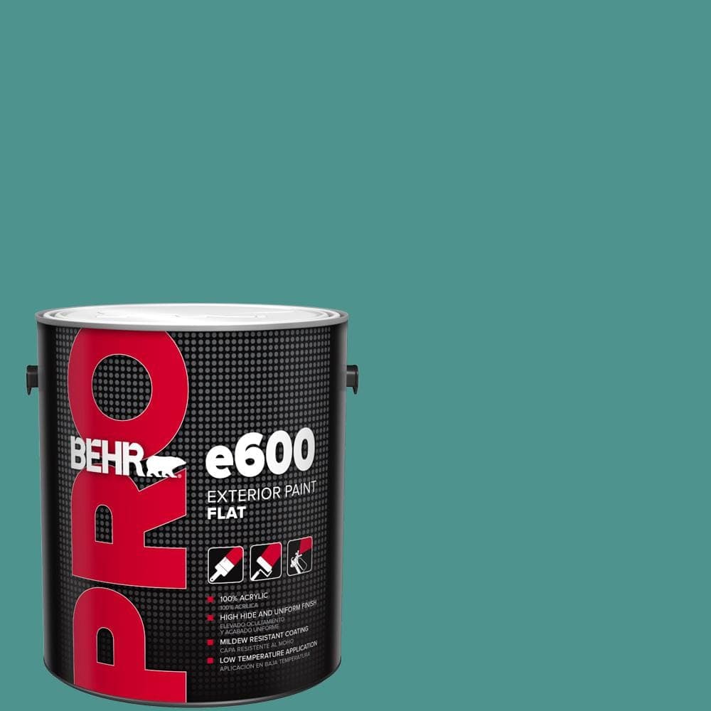 BEHR PRO 1 gal. #500D-6 Mirage Lake Flat Exterior Paint