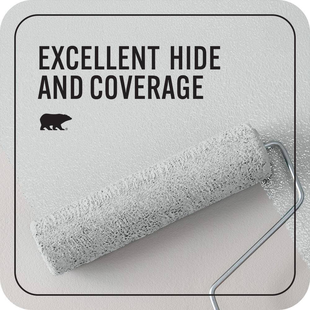 BEHR PREMIUM PLUS #MQ3-25 Gray Shimmer Enamel EcoMix Plant-Based & Primer (2)