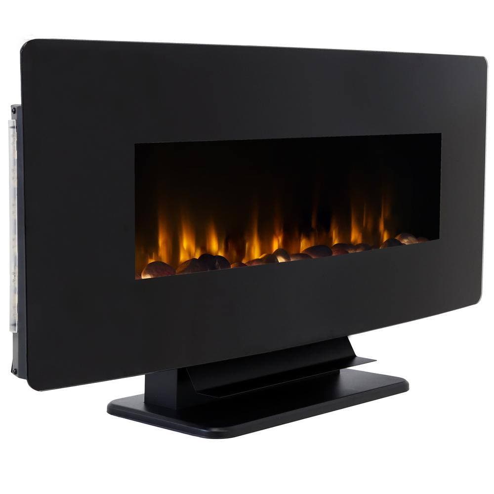 Sunnydaze 42 in. Wall-Mount or Freestanding Electric Fireplace in Black (3)