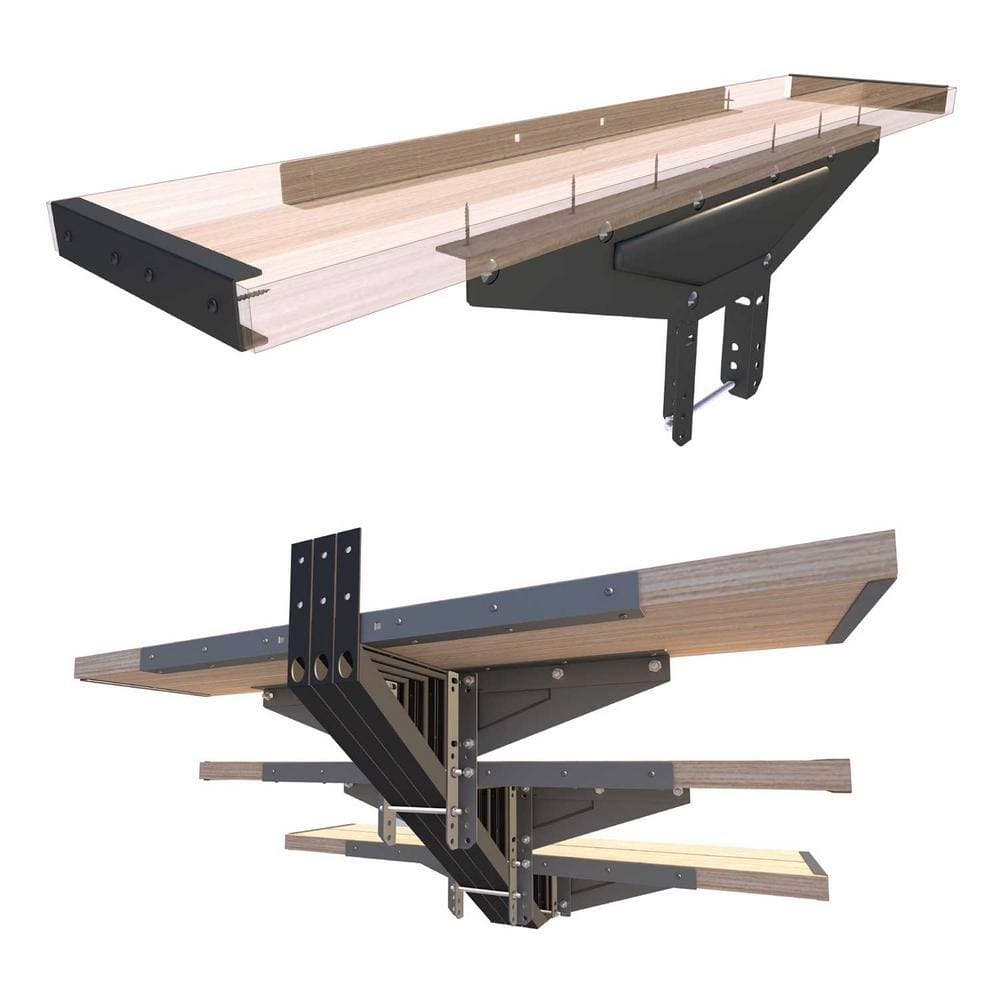 Pylex 1 ft. Central Steel Stair Stringer Kit (2)