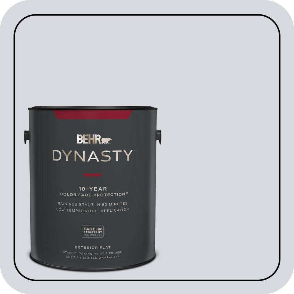 BEHR DYNASTY 1 gal. #MQ3-59 the Wisp Flat Exterior Stain-Blocking Paint and Primer