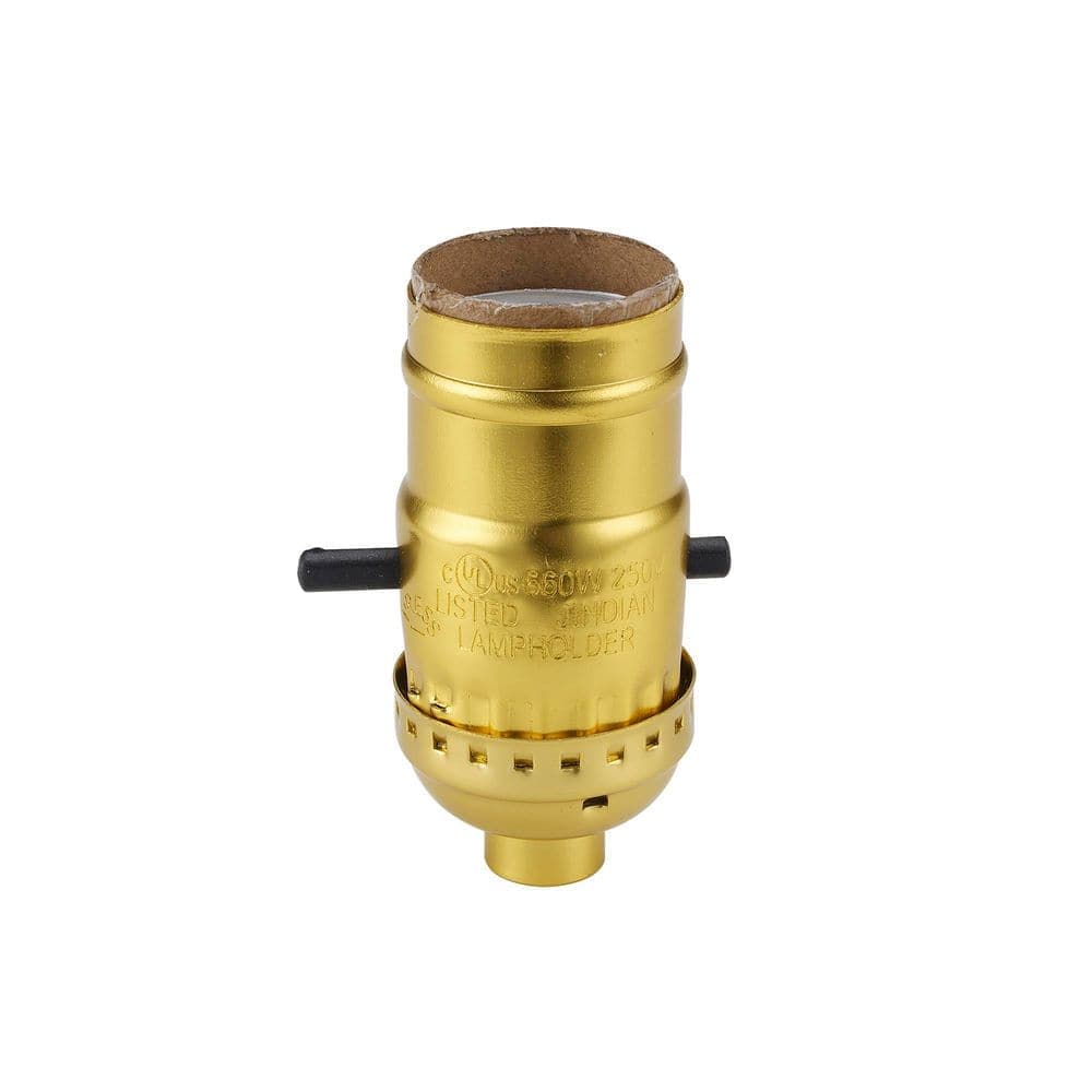 Bel Air Lighting 2.75 in. Standard Base Brass Lamp Socket with Push Through Switch (2)