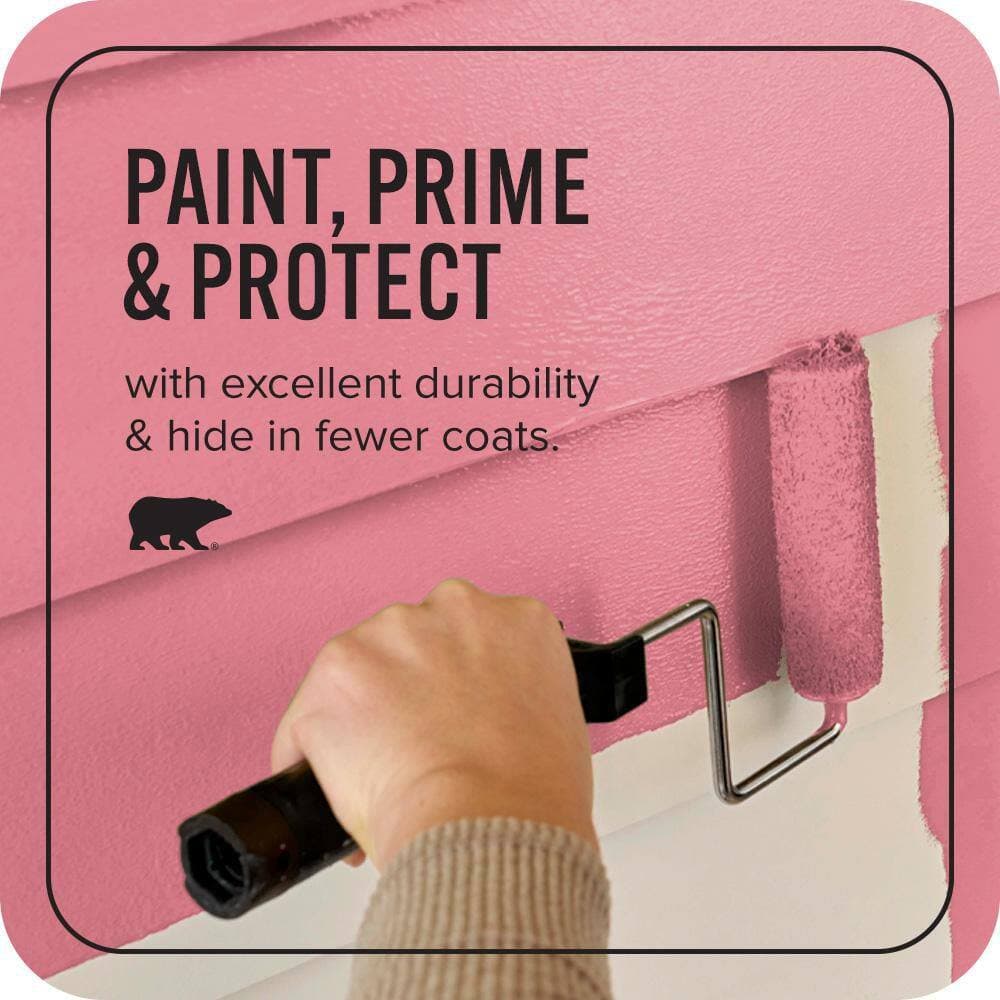 BEHR ULTRA 1 gal. #P150-4 Hot Gossip Satin Enamel Exterior Paint & Primer (3)