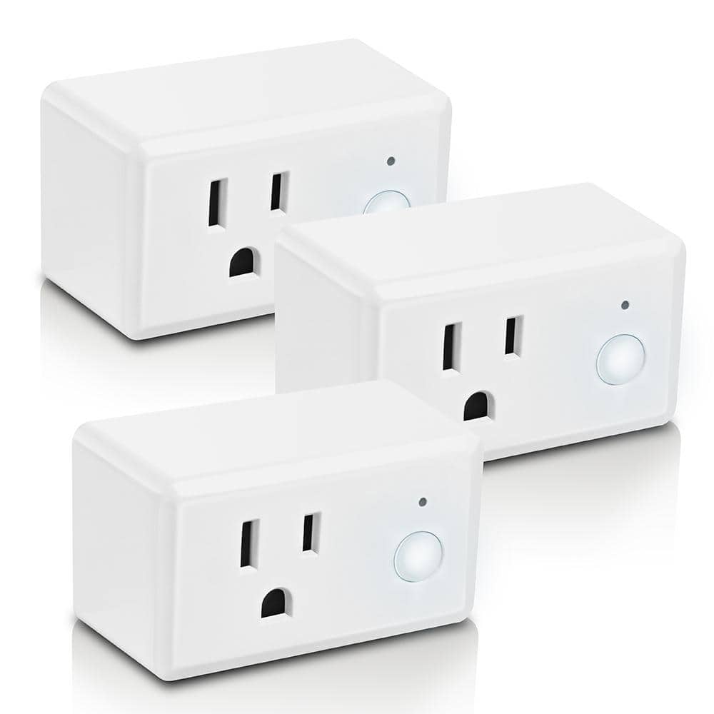 Feit Electric 15-Amp Indoor Alexa / Google Assistant Compatible Wi-Fi Smart Home Plug with Night Light, No Hub Required