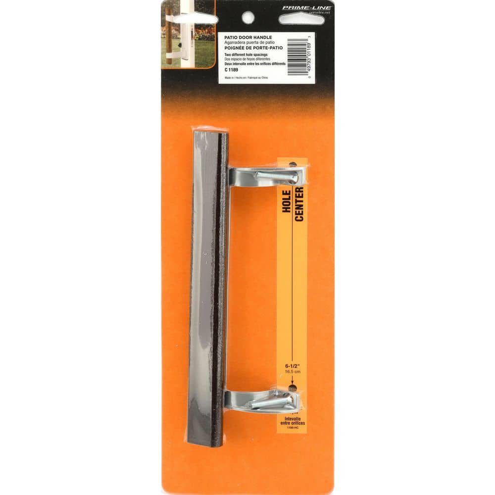 Prime-Line Patio Door Pull, Hardwood Handle with Aluminum (3)