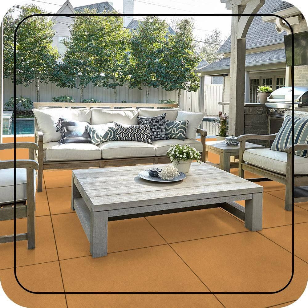 BEHR PREMIUM 1 gal. #MQ4-10 Amber Brew Textured Low-Lustre Enamel Interior/Exterior Porch and Patio Anti-Slip Floor Paint (4)