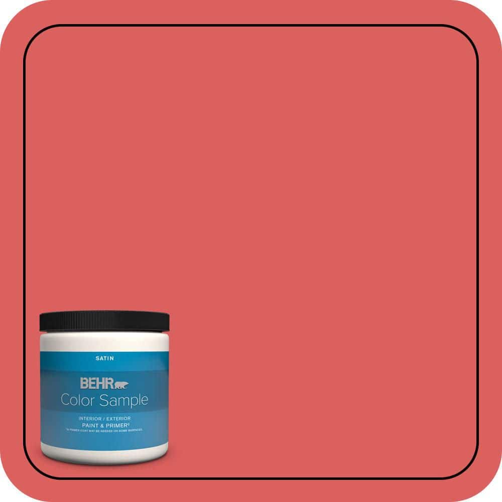 BEHR PREMIUM PLUS 8 oz. #P170-5 Roulette Satin Enamel Interior/Exterior Paint & Primer Color Sample