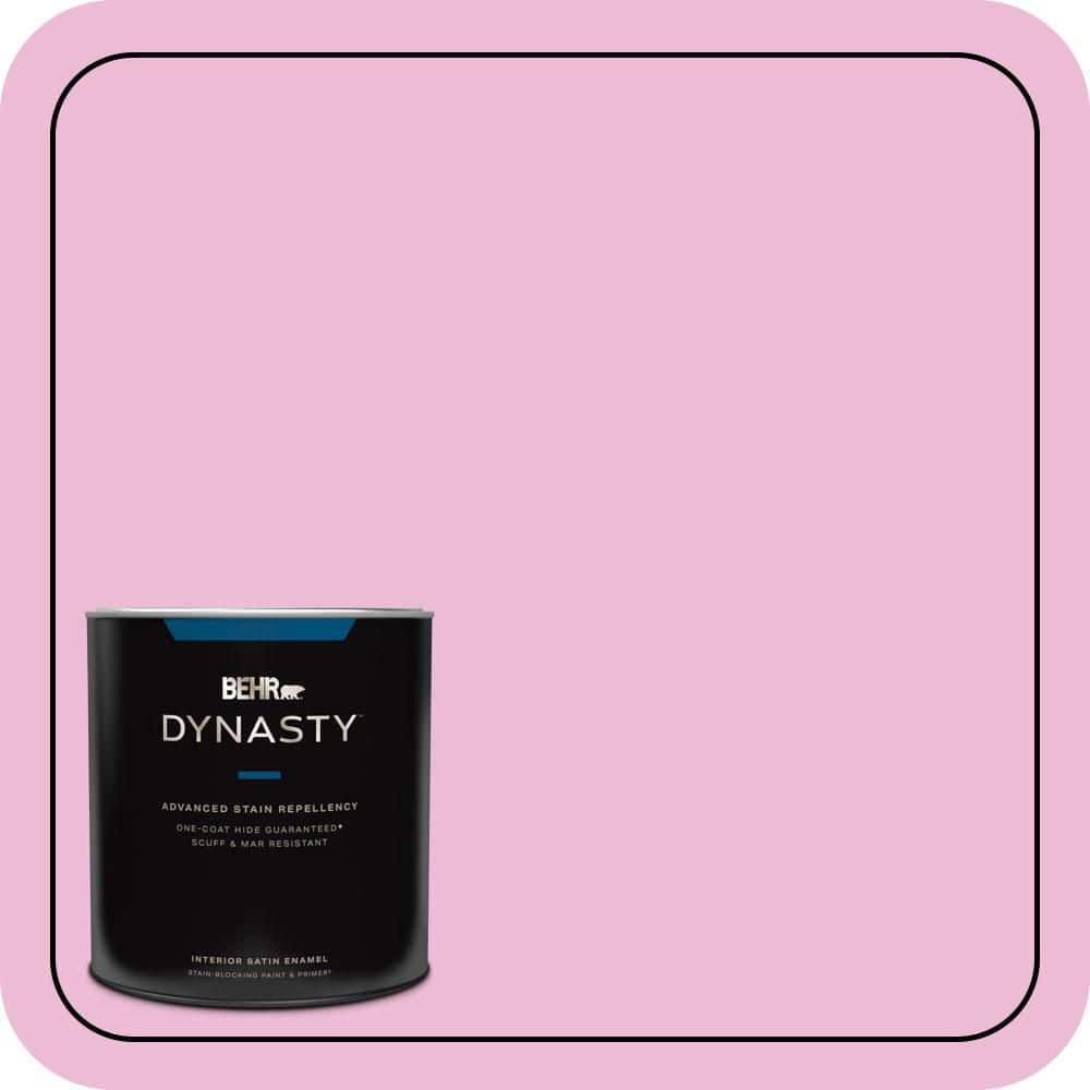 BEHR PREMIUM PLUS #690A-3 Sweet Taffy Enamel Interior Stain-Blocking Paint & Primer (1)
