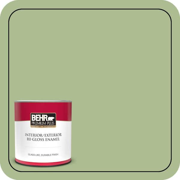BEHR PREMIUM PLUS #M370-4 Chervil Leaves Enamel Low Odor & Primer (3)