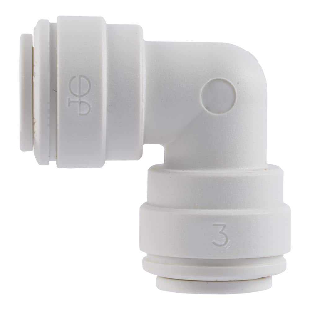 John Guest 3/8 in. O.D. 90° Push-To-Connect Polypropylene Elbow Fitting (4)