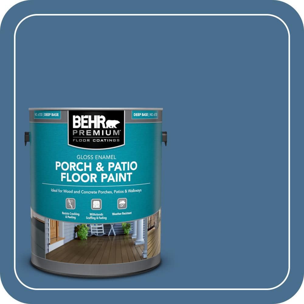 BEHR PREMIUM 1 gal. #M510-5 Sailors Bay Gloss Enamel Interior/Exterior Porch and Patio Floor Paint