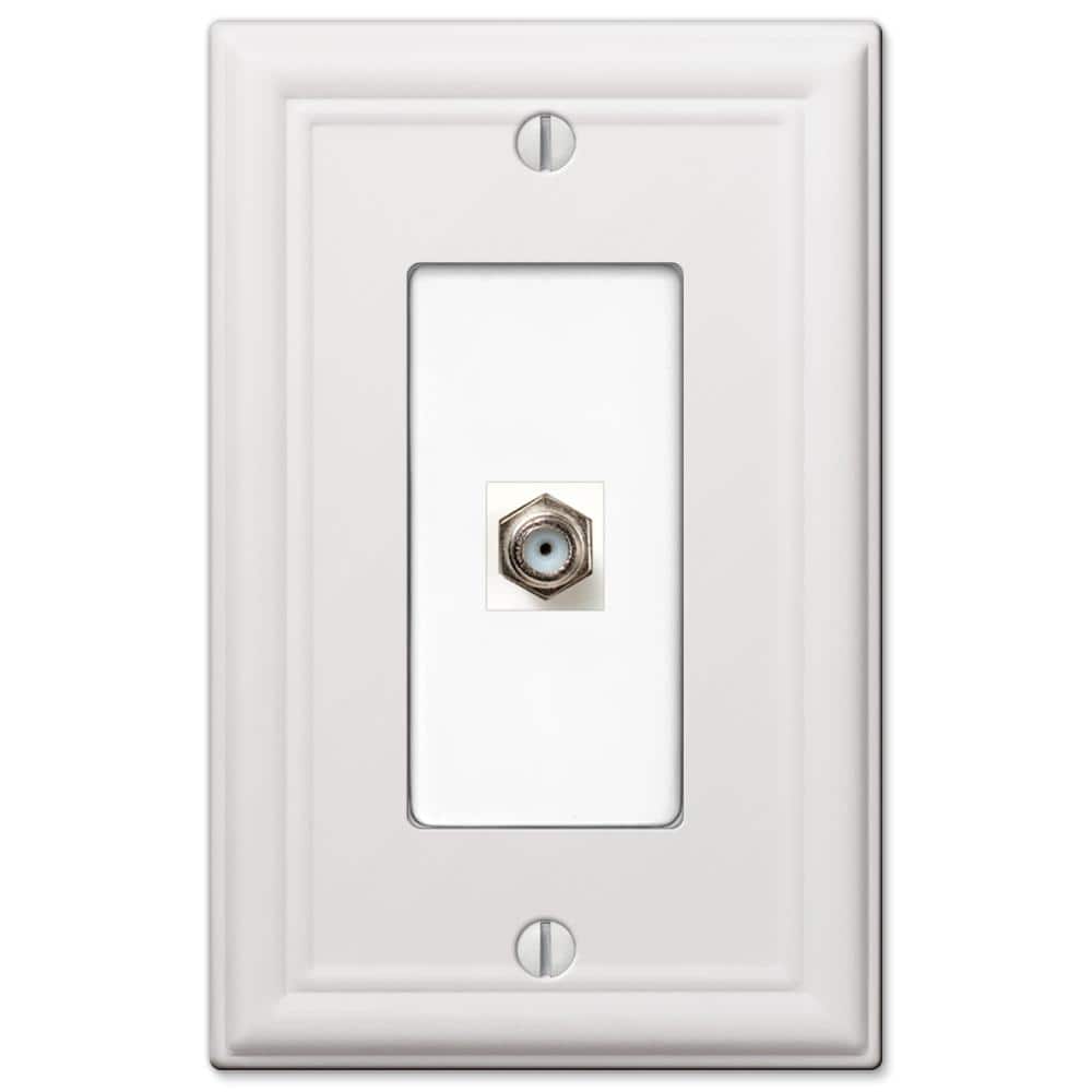 AMERELLE Ascher Gang Coax Steel Wall Plate