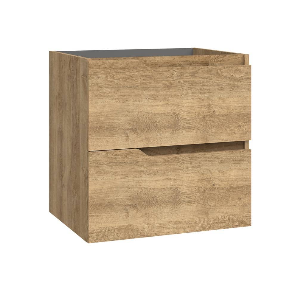 WS Bath Collections Menta 23.3 in. Bath Vanity Cabinet without Top in Natural Oak Assembled