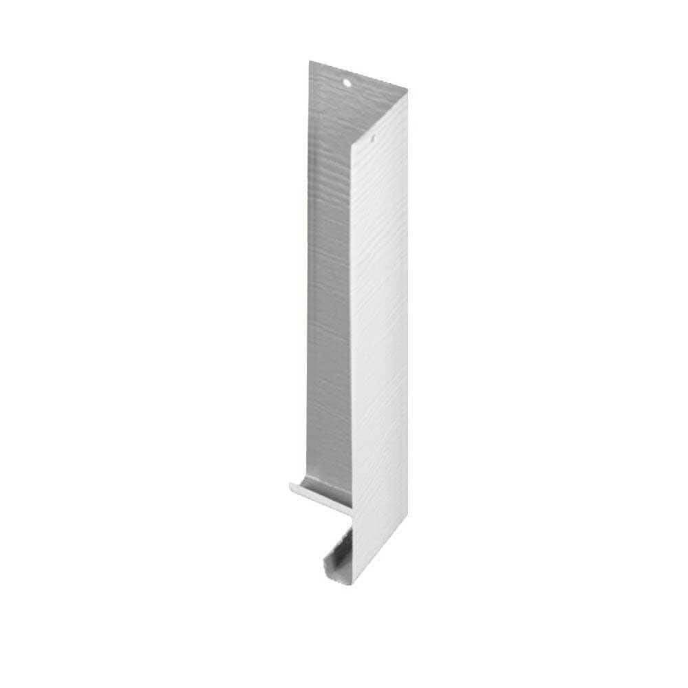 Gibraltar Building Products 7.5 in. Tall x 1.75 in. Woodgrain Aluminum Primed XL Siding Corner Moulding