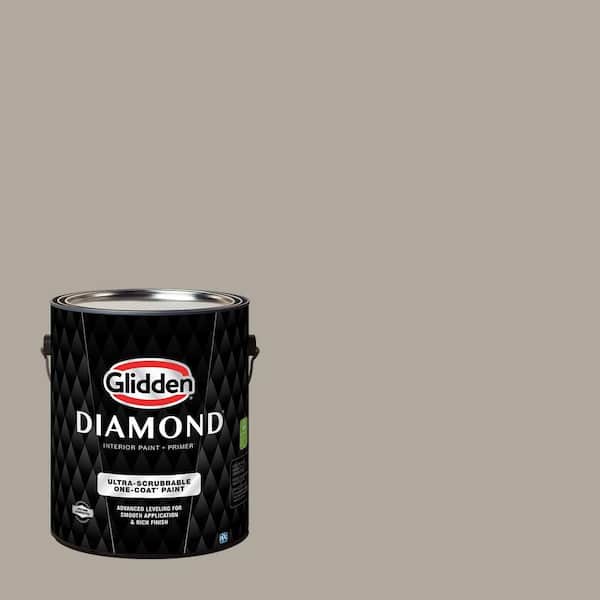 Glidden Diamond 1 gal. PPG1000-3 Fieldstone Flat Interior Paint with Primer (2)