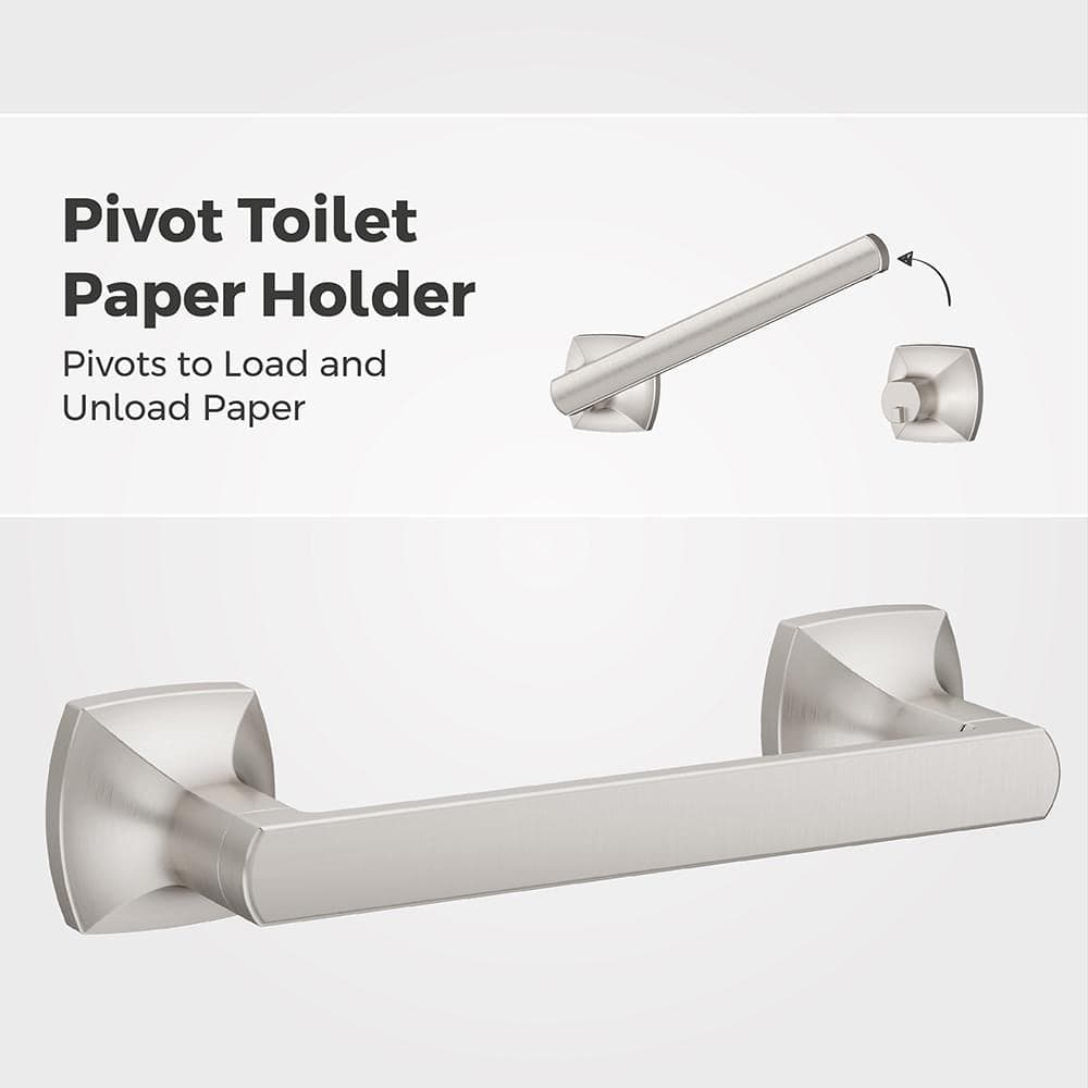 Pfister Vaneri Bath Hardware Set with Mounting Hardware Satin Nickel (3)