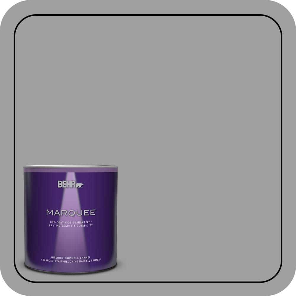 BEHR MARQUEE 1 qt. #PPU26-06 Elemental Gray Eggshell Enamel Interior Paint & Primer (1)