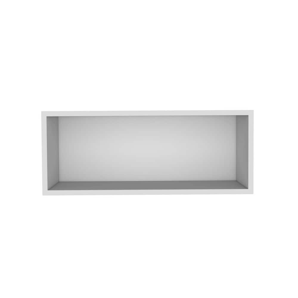 Tatahance 30 in. W x 12.5 in. D x 12 in. H Open Wall Shelf Bathroom Storage Wall Cabinet in White (2)