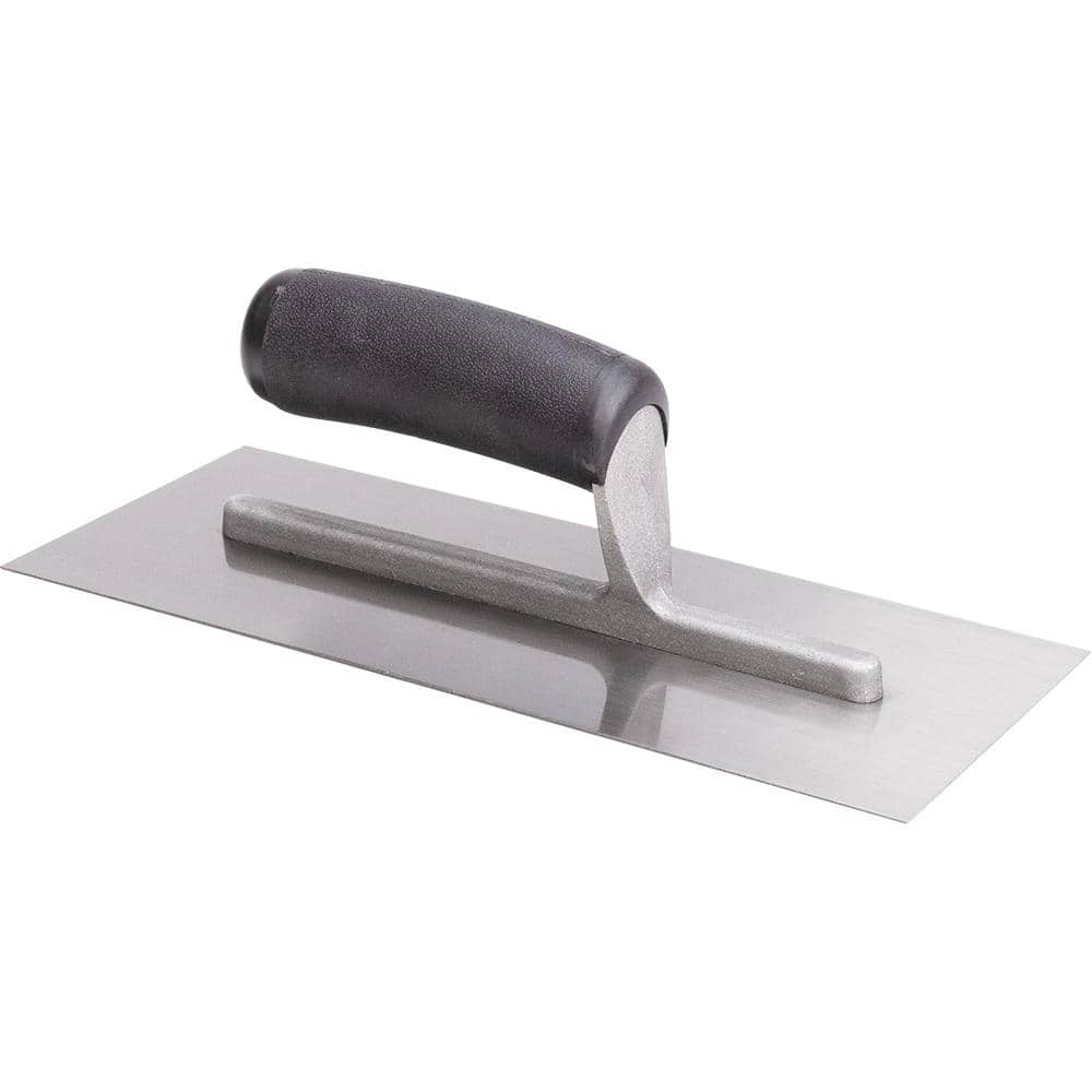 Wal-Board Tools 4.5 in. x 11 in. Curved Drywall Trowel with Plastic Handle (2)